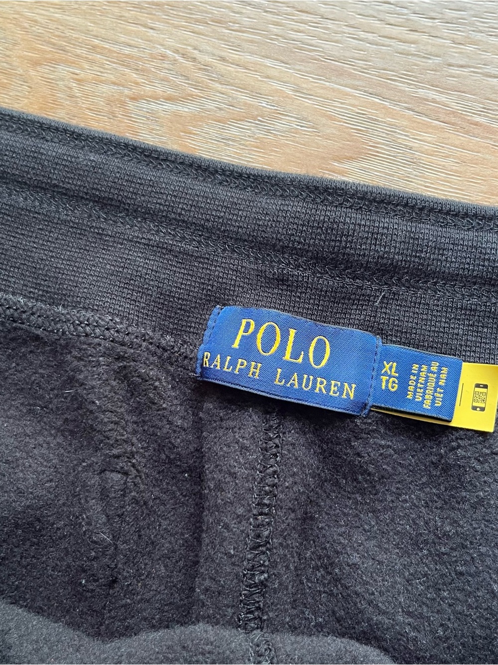 Polo Ralph Lauren black with red pony ankle tie jogger sweatpants size XL - Picture 4 of 8
